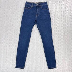 Everlane Women's High Rise Skinny Jean Ankle Size 23 Dark Wash Casual